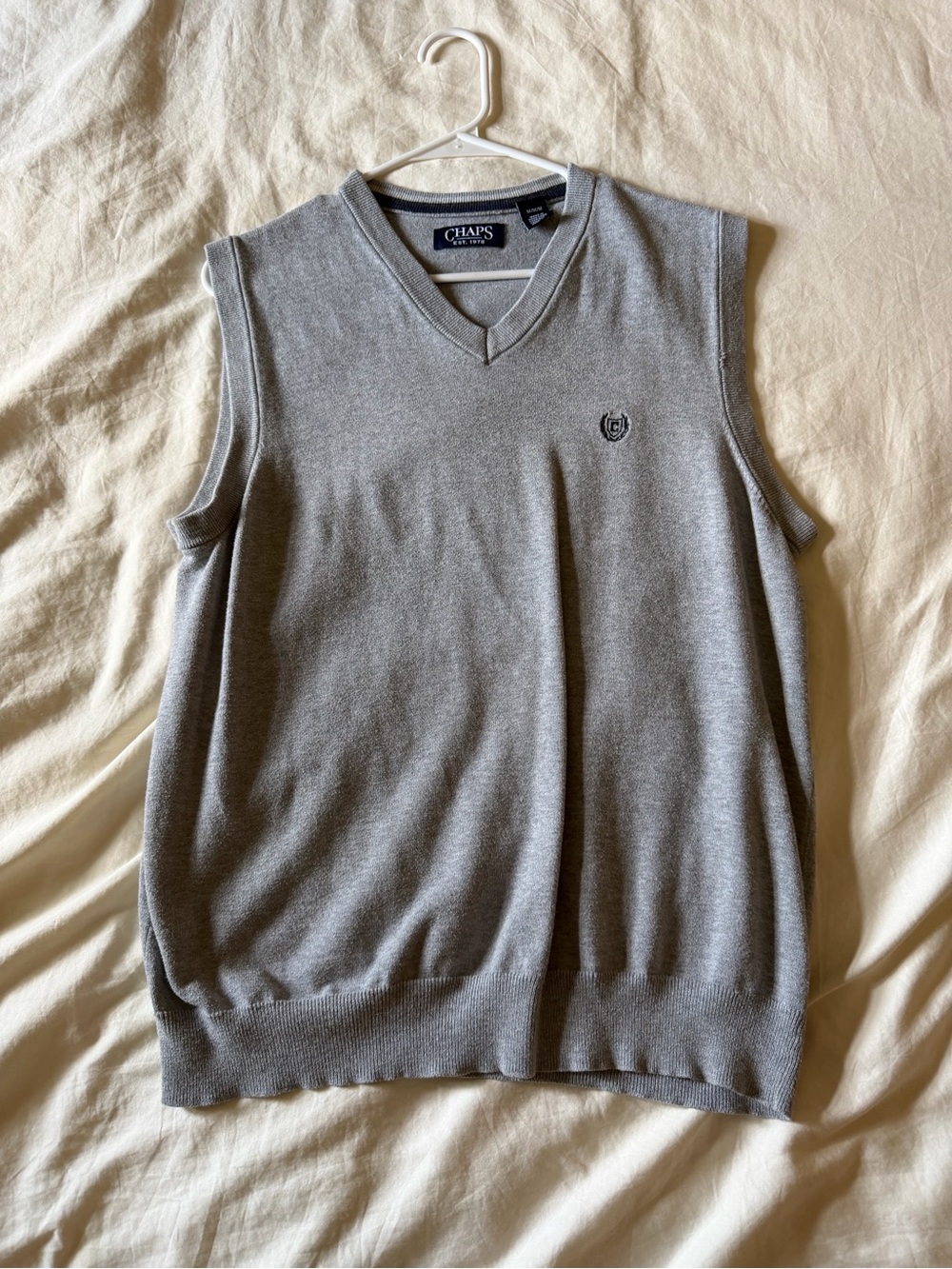 Chaps Gray Sweater Vest